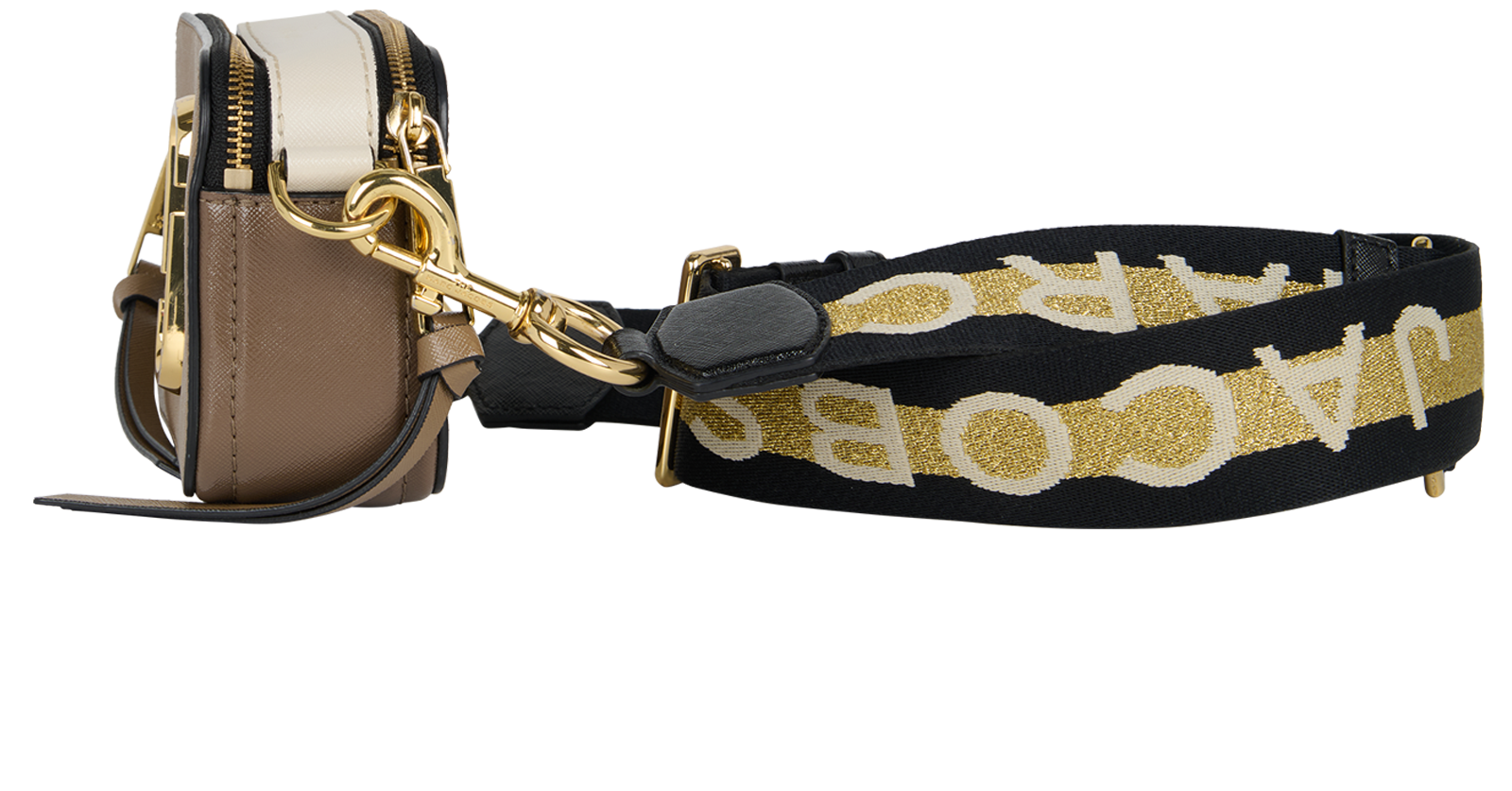 The Snapshot, &pound;175, Handbags, Black/Brown, Leather, Bottom view